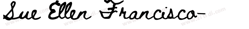 Sue Ellen Francisco字体转换